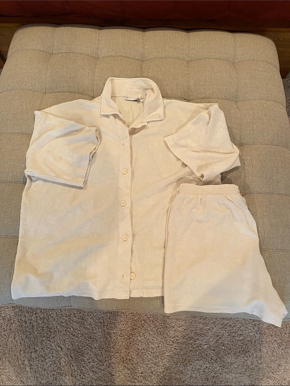 Women cream pajama set